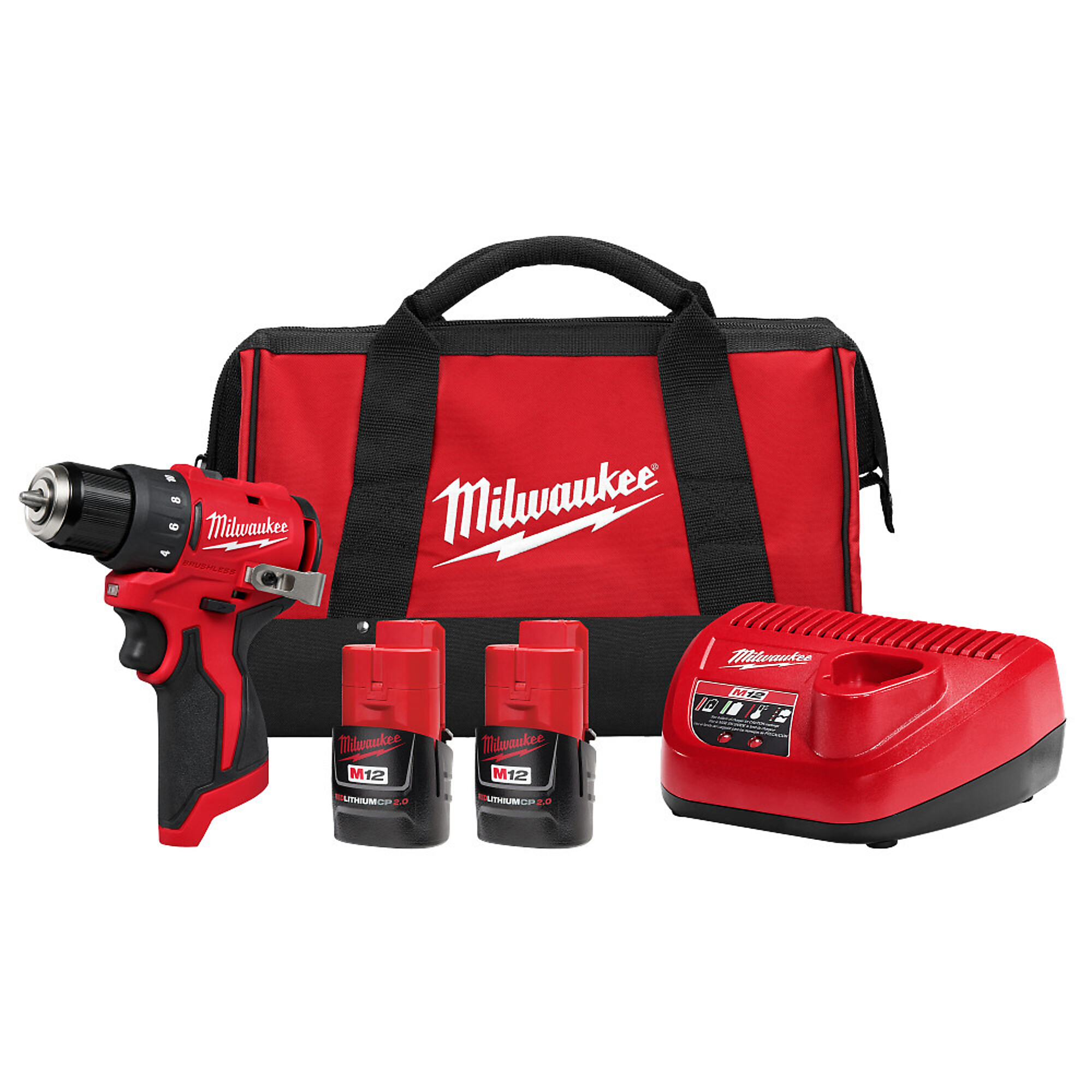 Milwaukee M12™ Subcompact Brushless 3/8" Drill/Driver Kit, Model# 3401-22
